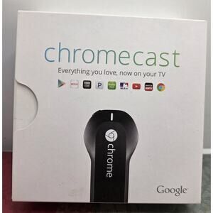 Google Chromecast (1st Generation) HDMI Media Streamer - Black (H2G2-42)